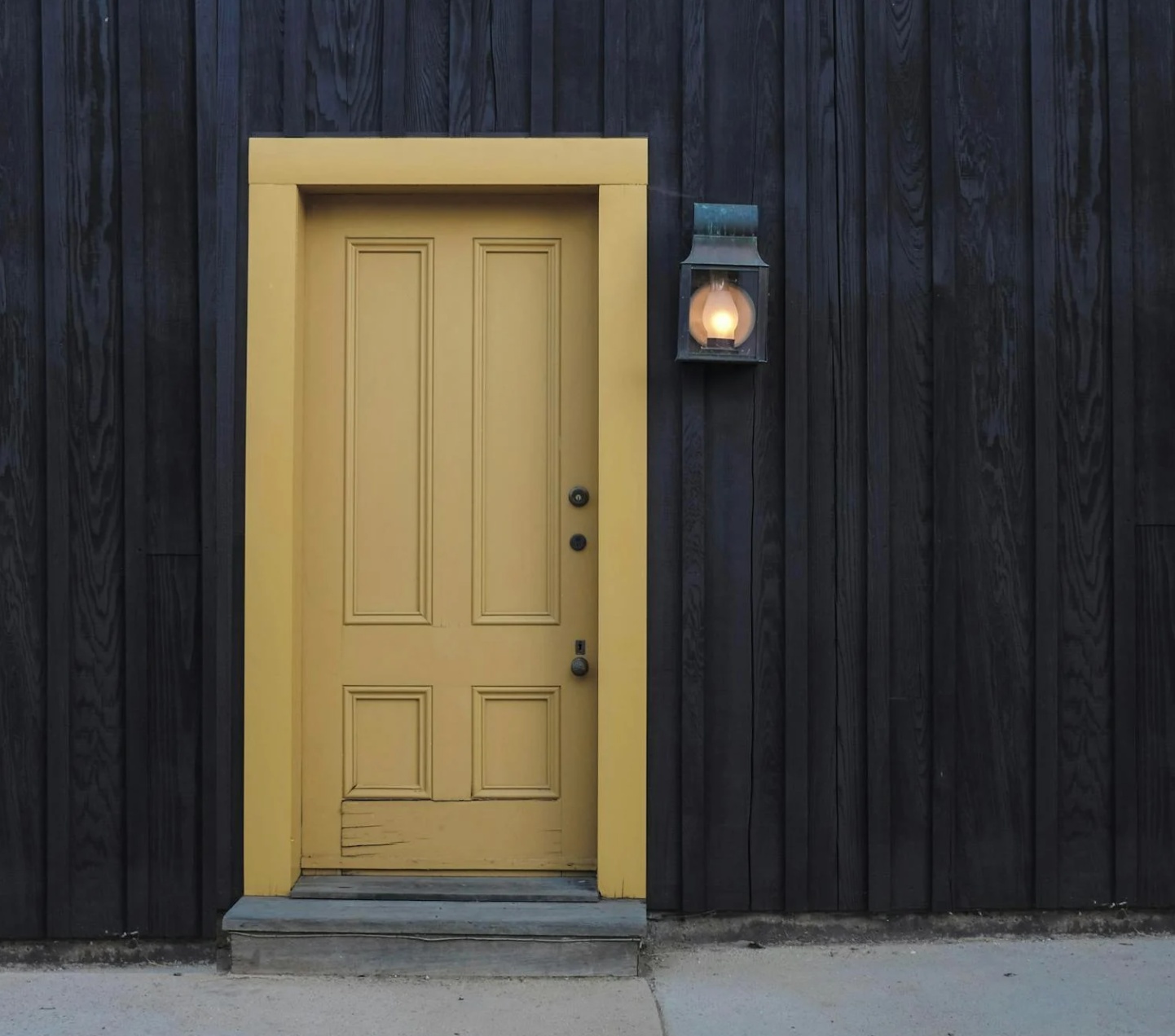 Een geschilderde deur